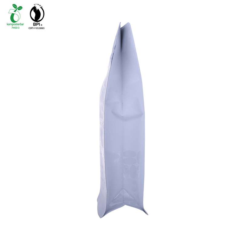 Передний пластиковый пакет дойпак квадратного дна Зиплок с экологическим зеленым материалом в Китае