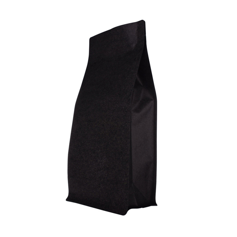500 г на складе без печати Биоразлагаемый клапан Kraft Box Zipper Coffee Bag
