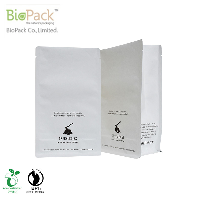 Новые бумажные пакеты для перерабатываемого кофе без отходов, покрытые растительным материалом из Китая