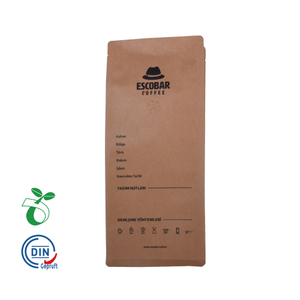 Китай экологически чистые биоразлагаемые бумажные компостируемые пакеты для кофе с плоским дном
