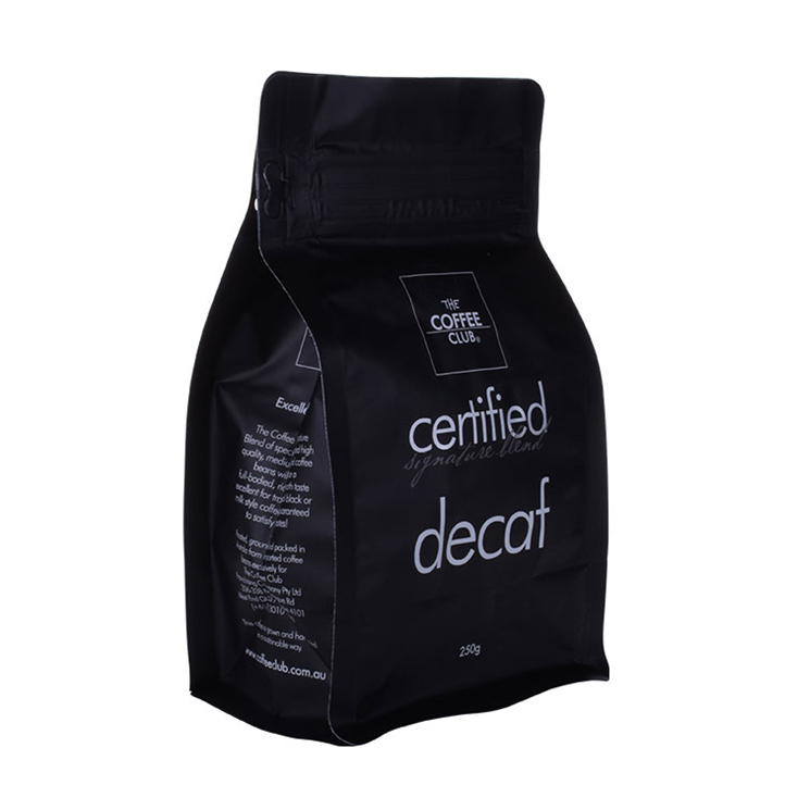 Сертифицированный для вторичной переработки мешочек для заваривания кофе с черным блоком на дне