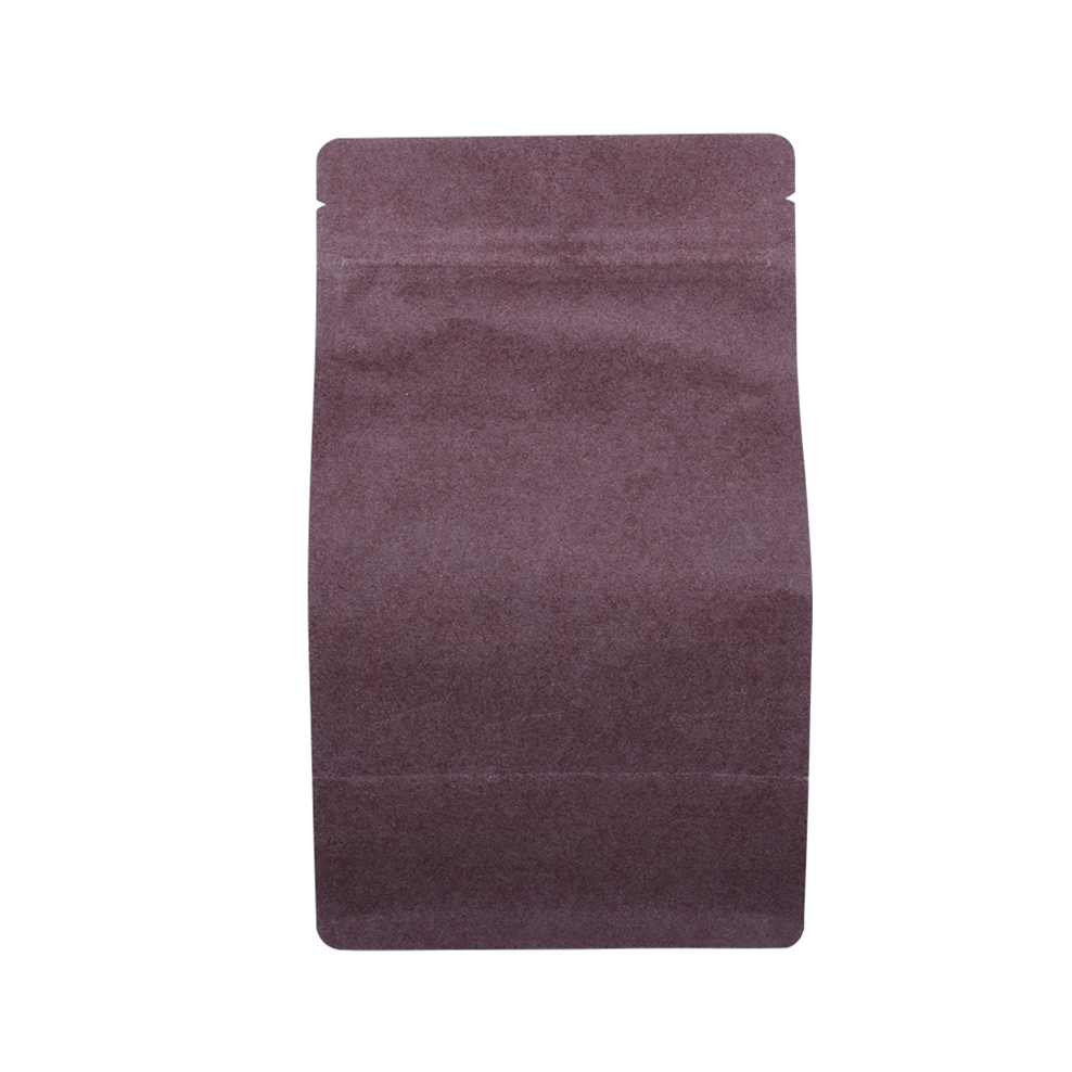 Непечатанный пустой мешок кофе 250г 500г качества еды бумаги Крафт с плоским дном Брауна с клапаном