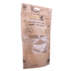 Многоразовая компостируемая крафт-бумага для еды для домашних животных, упаковка для прозрачного окна на молнии, гибкая сумка