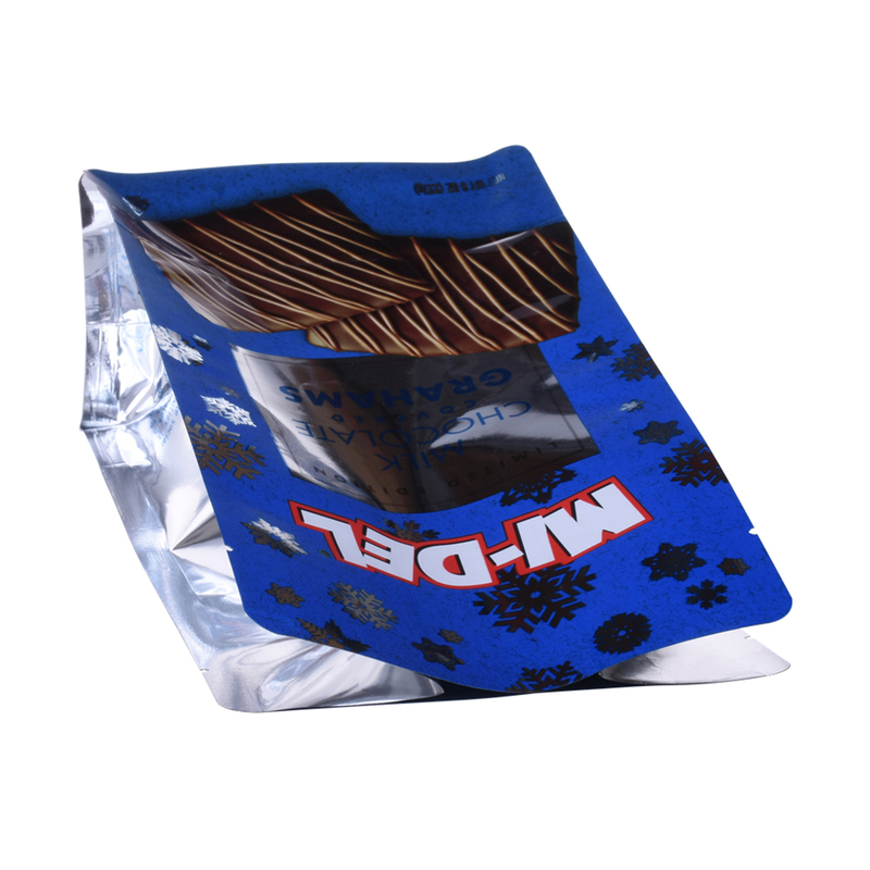 Подгонянная печать алюминиевого печенья с квадратным дном Закуски Ziplock Оптовая торговля пищевой упаковкой в ​​Китае