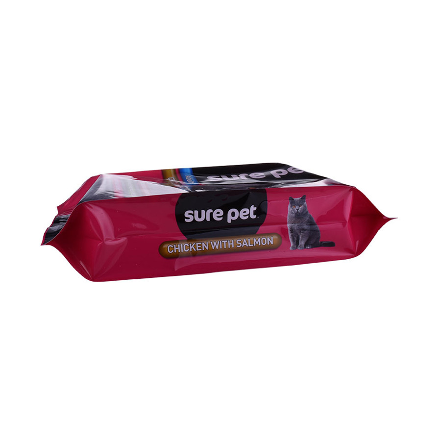 Переработанный пластиковый герметичный пакет на молнии Gusset гибкая упаковка для кормов для домашних животных