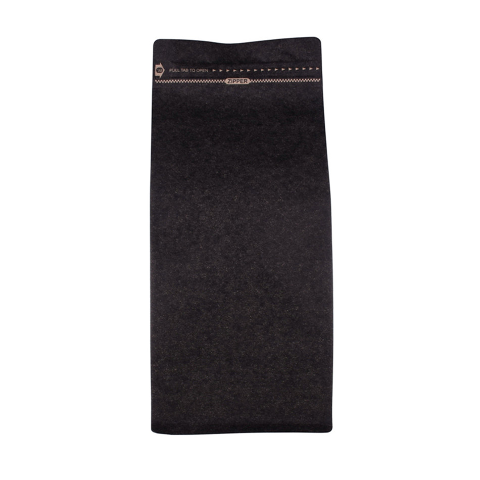 500 г на складе без печати Биоразлагаемый клапан Kraft Box Zipper Coffee Bag
