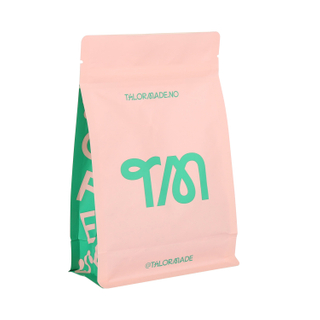 Оптовый индивидуальный 100% компостируемый биоразлагаемый крафт-бумажный пакет с плоским дном для сушеных продуктов