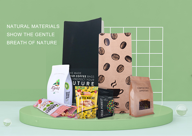 кофейный пакет с клапаном биодегазации