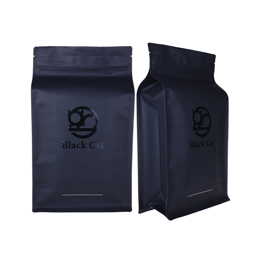 Мешок для кофе Транспар с плоским дном и компостируемым уплотнением бесплатных образцов на заказ 1 кг