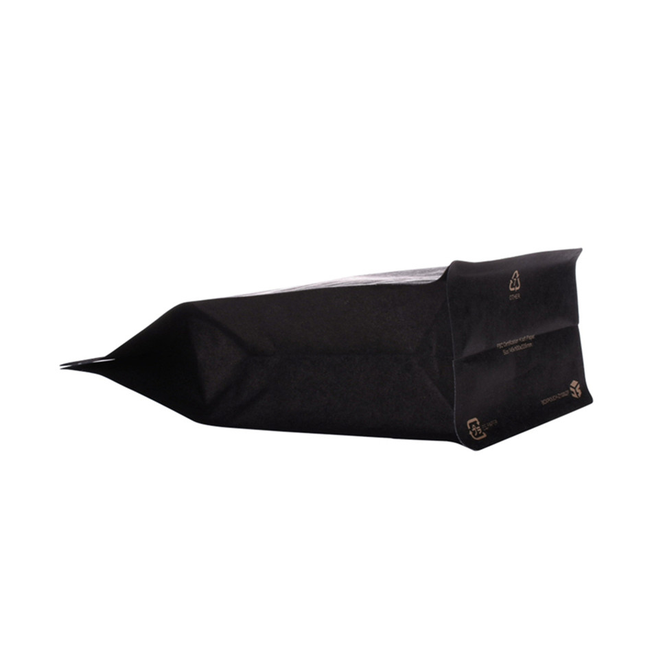 500 г на складе без печати Биоразлагаемый клапан Kraft Box Zipper Coffee Bag
