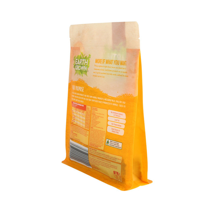 Ясное окно рециркулирует пластиковую квадратную сумку для пищевых продуктов с плоским дном
