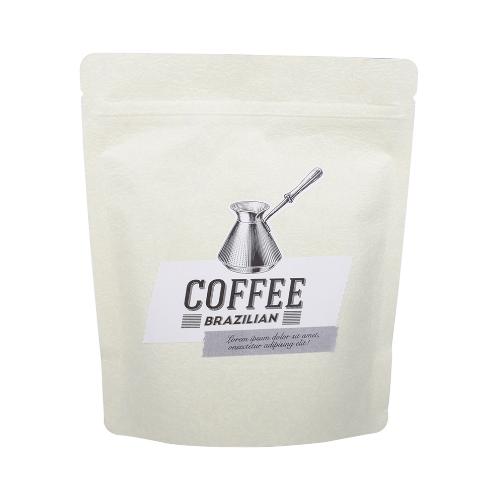 Термо закрывающийся дизайн логотипа Крафт-бумага для кофейных зерен, упаковка из алюминиевой фольги, мешочек с клапаном