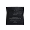 Хорошее качество Индивидуальная печать Матовая черная алюминиевая сумка для кофе на дне коробки с клапаном и молнией