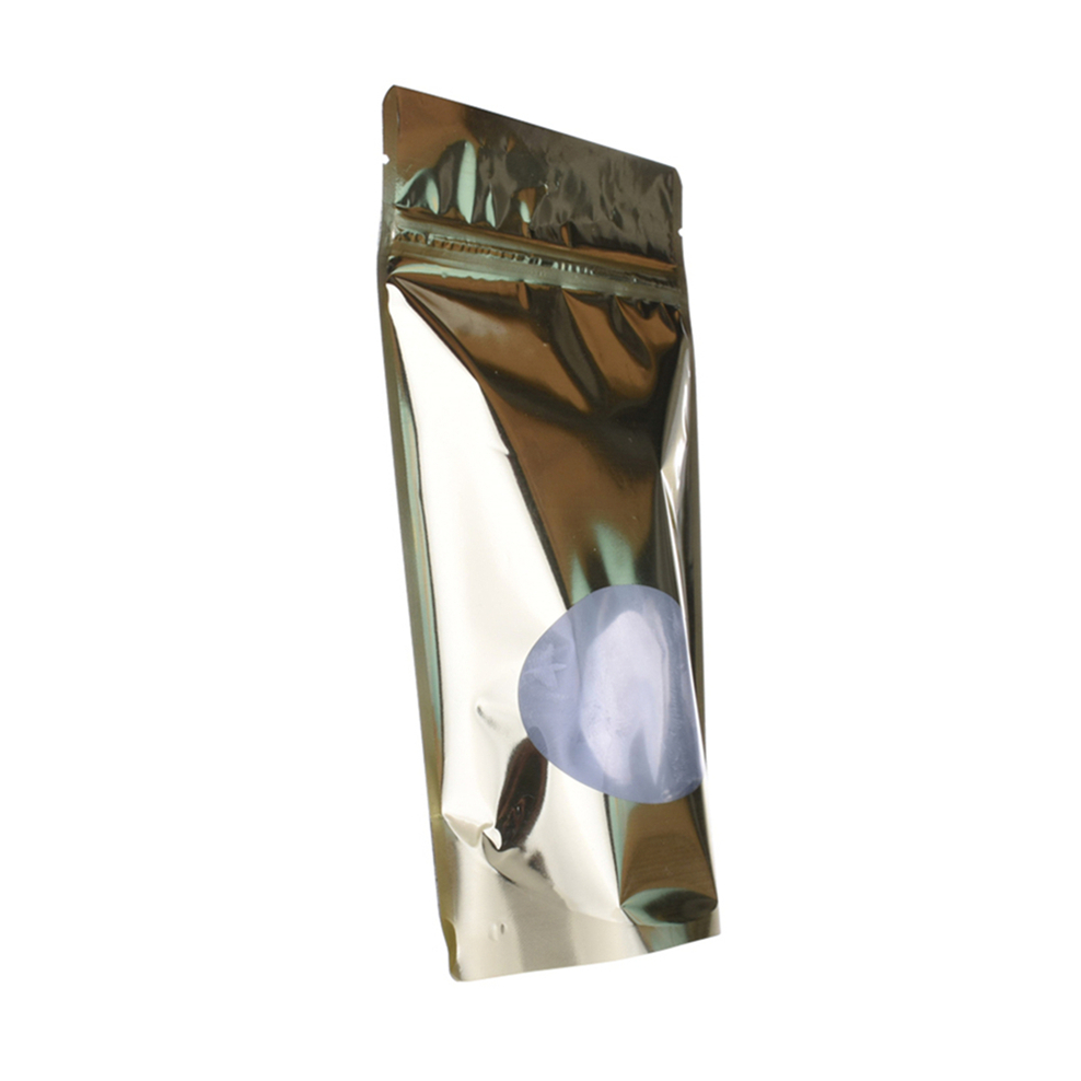 Алюминиевый цвет металла для упаковки пищевых продуктов стоит вверх мешок с прозрачным окном Дойпак оптовый поставщик