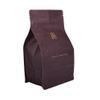 Непечатанный пустой мешок кофе 250г 500г качества еды бумаги Крафт с плоским дном Брауна с клапаном