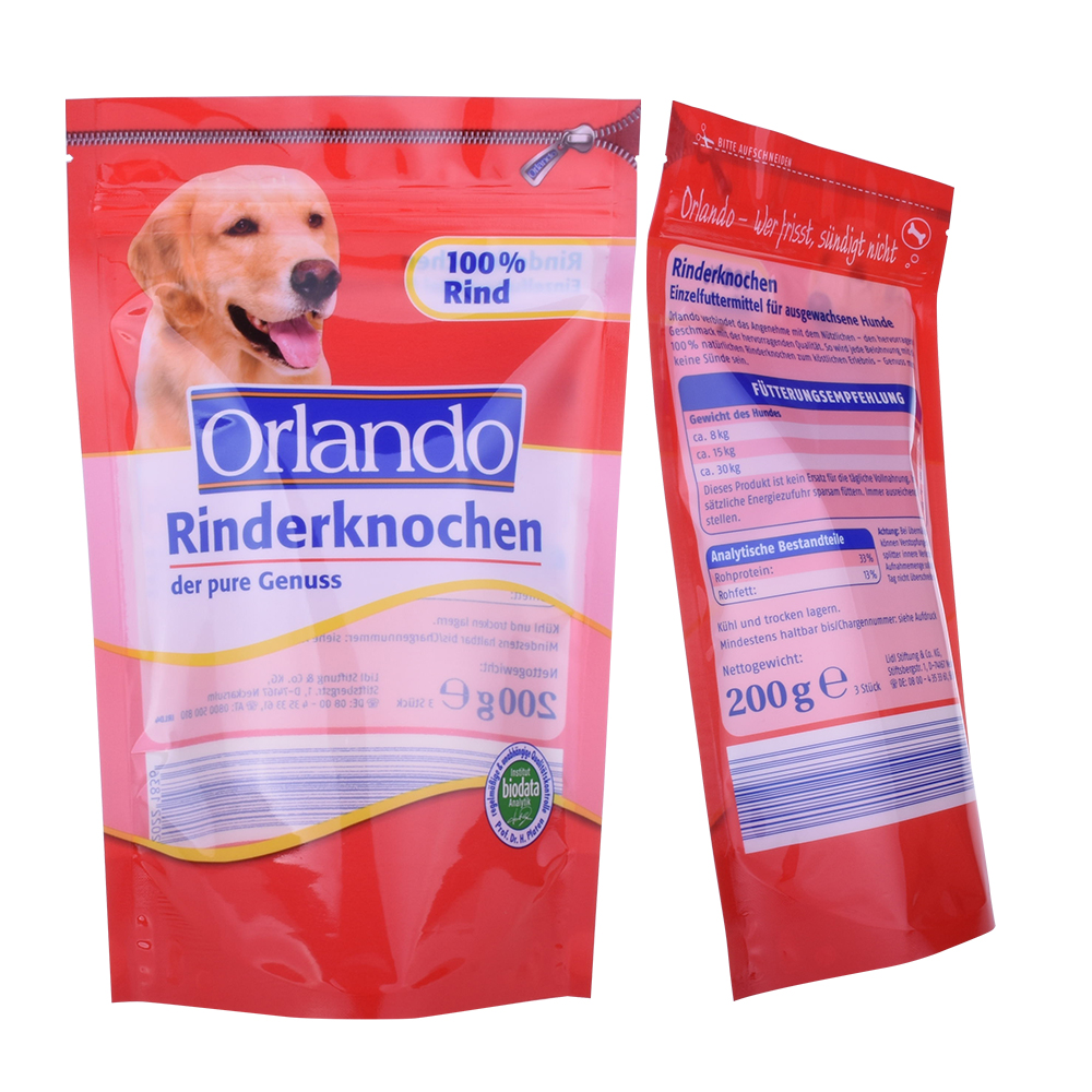 Полноцветные боковые биоразлагаемые мешки с боковой вставкой для упаковки пищевых продуктов для домашних животных и кошек