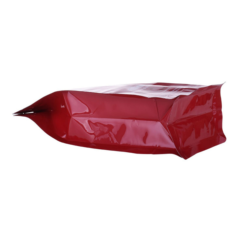 Пластиковая упаковка для пищевых продуктов, глянцевый кофейный пакет с плоским дном, с передней застежкой-молнией, напечатанной на заказ гибкой сумкой