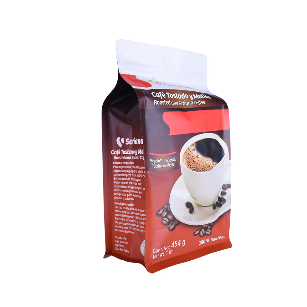 Био-пакет для молотого кофе 1 фунт с печатью на заказ, кофе арабика