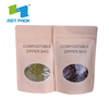 100% биоразлагаемые пищевые стандартные упакованные / компостируемые упаковочные пакетики с зеленым кофе