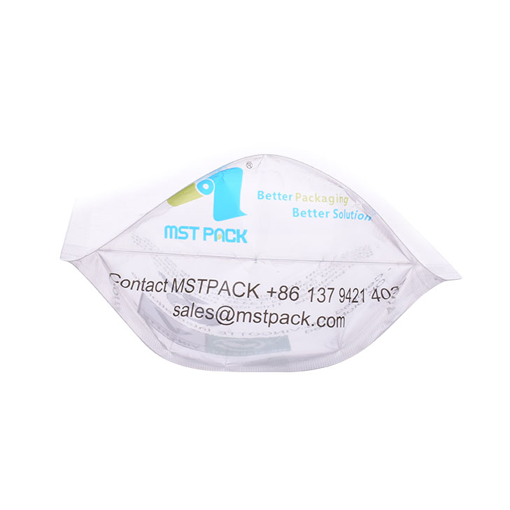Компостируемый полупрозрачный пластиковый мешок для еды из PLA с застежкой-молнией