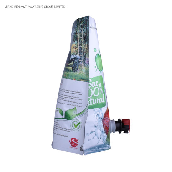 Мешок носика мешка нейлона еды напитка фольги печати Вино стоит вверх мешок с клапаном Витоп
