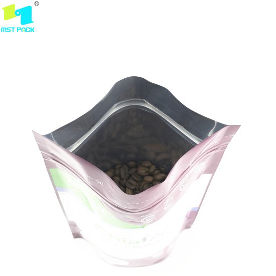 Упаковка для пищевых продуктов Печатная биоразлагаемая сумка на молнии Custom Compostable Bag