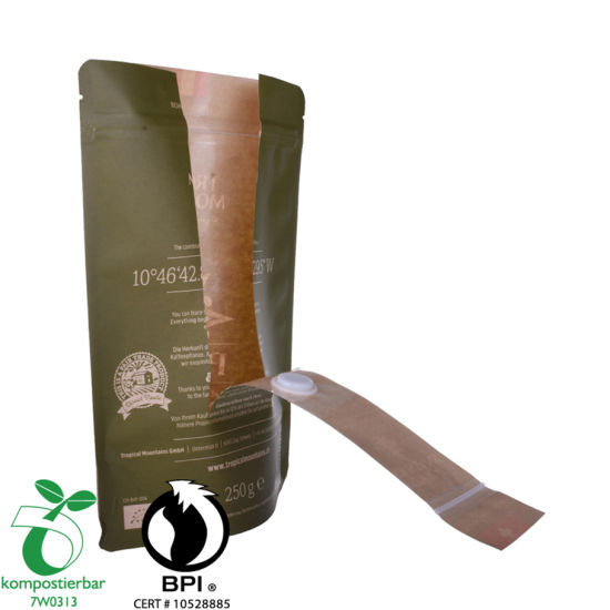 Повторно закрывающийся Ziplock Clear Window Coffee Bag 100g Factory из Китая