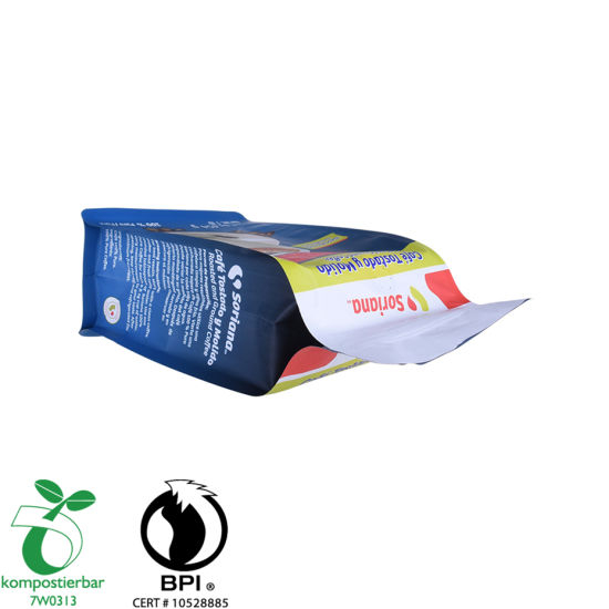 Food Ziplock Block Bottom Coffee Powder Packaging Bag Factory в Китае