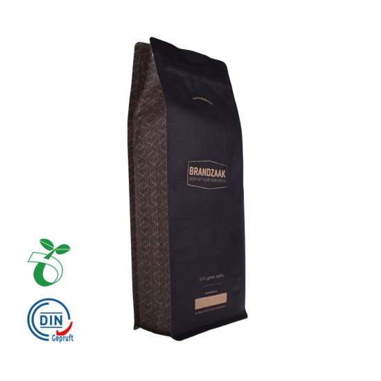 100% рециркулируют бумажную сумку кукурузного крахмала OEM-логотип печатая биоразлагаемый мешок контакта с пищевыми продуктами