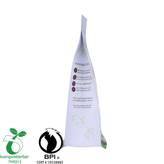 Eco Square Bottom Biodegradable Food Pouch Factory Китай