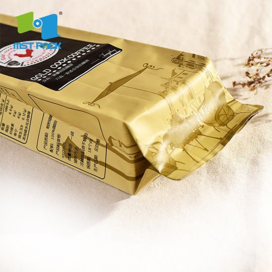 Индивидуальная печать биоразлагаемых пластиковых фильтровальных мешков для кофе с алюминиевой фольгой