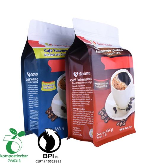 Инвентарь Поставщик компостируемых пакетов для упаковки кофе с фольгой в Китае