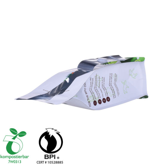Eco Square Bottom Biodegradable Food Pouch Factory Китай