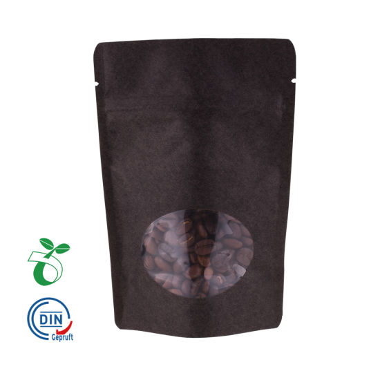 Переработайте полиэтиленовые пакеты из крафт-бумаги, биоразлагаемые пакеты на молнии оптом