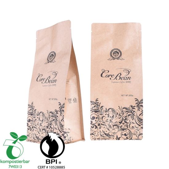 Eco Square Bottom Biodegradable Food Pouch Factory Китай