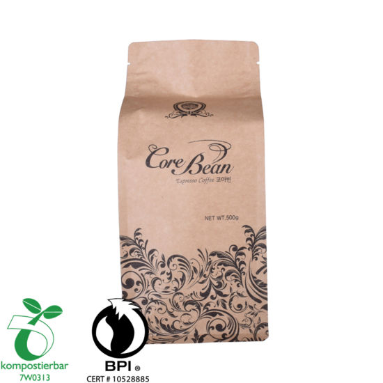 Биоразлагаемый пакет с плоским дном и замком на молнии для порошка сывороточного протеина в Китае