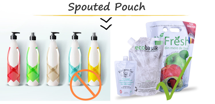 Многоразовый пластиковый пакет-стойка с носиком-завод-из-Китая