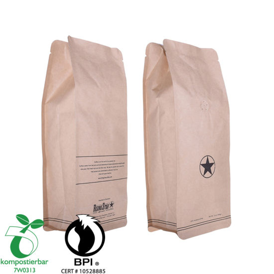 Eco Square Bottom Biodegradable Food Pouch Factory Китай