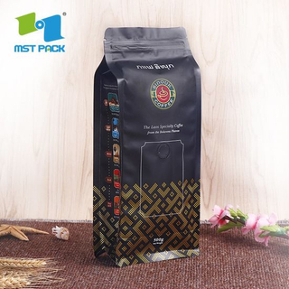 Оптовые эко-пакеты для кофе с плоским дном, биоразлагаемые, закрывающиеся сверху, с застежкой-молнией и клапаном, оптовая упаковка