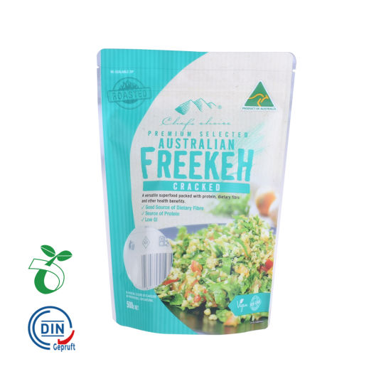 Экологичная молния Stand up PLA Food Packaging Pouch 100% биоразлагаемый пластиковый пакет