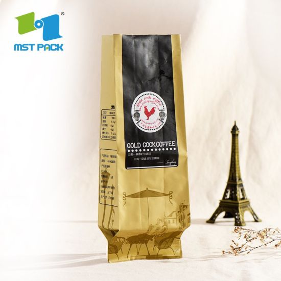 Индивидуальная печать биоразлагаемых пластиковых фильтровальных мешков для кофе с алюминиевой фольгой
