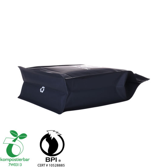 Эко-сумка для пищевых продуктов с плоским дном и застежкой-молнией на заводе в Китае