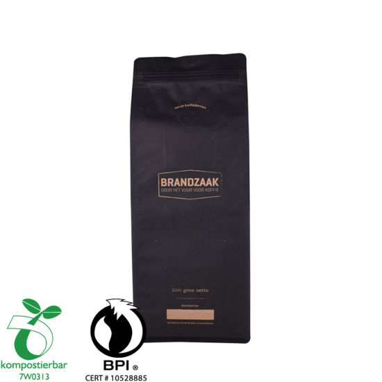Eco Square Bottom Biodegradable Food Pouch Factory Китай