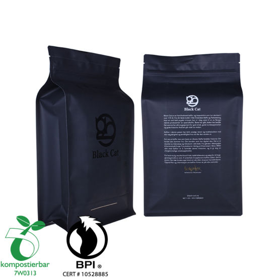 Завод по производству пластиковых пакетов из кукурузного крахмала с плоским дном Eco в Китае